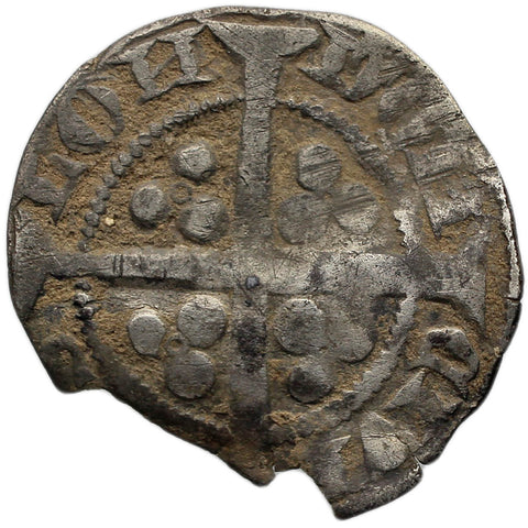 England 1351 - 1352 Edward III Penny Coin Silver London Mint 4th coinage Treaty period