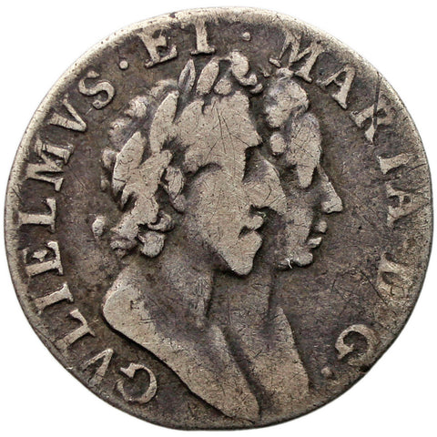 1689 3 Pence William and Mary Maundy Coin UK Silver