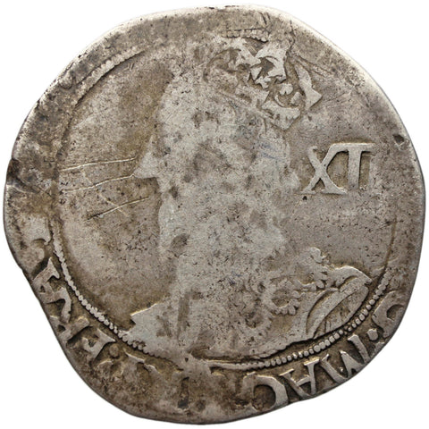 England 1638 – 1639 Shilling Charles I Coin Silver Briot's late bust