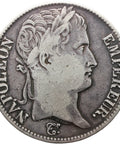 1811 T 5 Francs Napoleon I Coin France Silver Nantes Mint