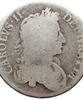 1671 Crown Charles II Coin UK Silver 3rd portrait Vicesimo Tertio