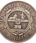 1895 2 Shilling South Africa Coin Paul Kruger Silver