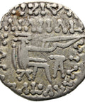 208-228 AD Kingdom Parthian Drachm Vologases VI Coin Silver