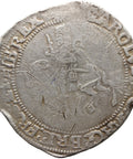 1645-1646 Half Crown Charles I Coin England Silver Sun Mintmark Group 5