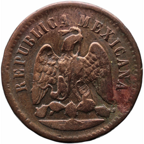 1890 Mo 1 Centavo Mexico Coin