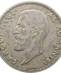 1911 1 Leu Romania Coin Silver Carol I Hamburg Mint
