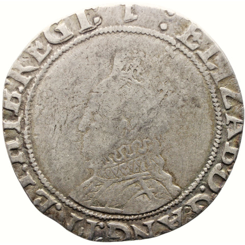 1601 Shilling Elizabeth I Coin England Silver 7th issue