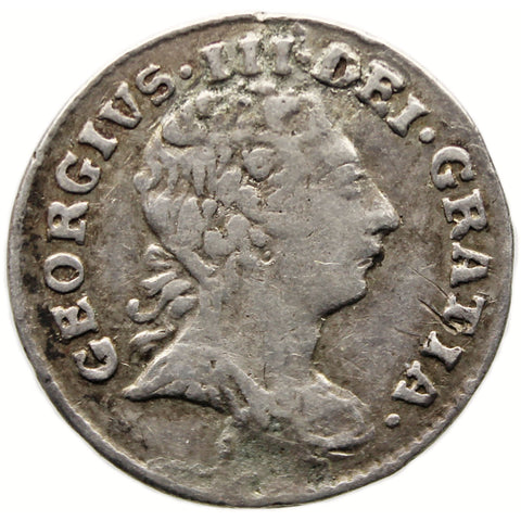 1786 1 Penny Maundy Coin George III UK Silver