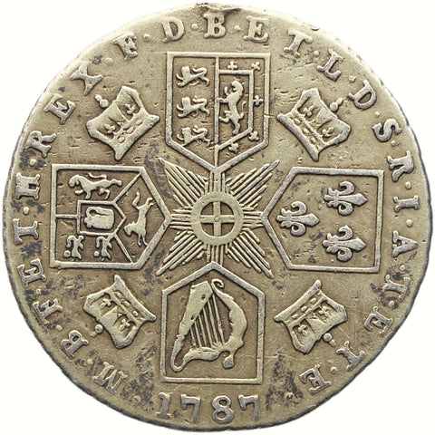 1787 Sixpence George III Coin UK Silver