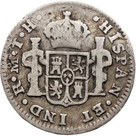 1810 Half Real Mexico Coin Ferdinand VII Silver
