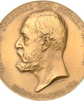 Large 1897 Antique Sweden Medal Oscar II Art and industrial exposition in Stockholm