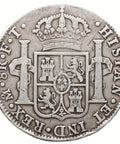 1802 Mo FT 8 Reales Mexico Coin Charles IV Silver