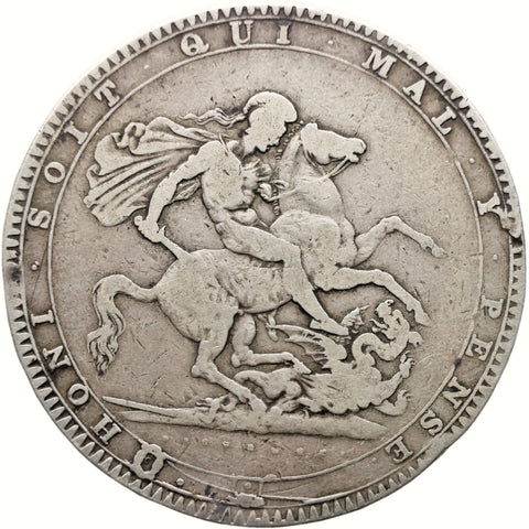 1819 Crown George III Coin UK Silver LIX