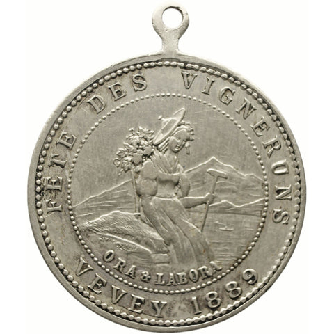 1889 Switzerland Medal Fête des Vignerons Vevey