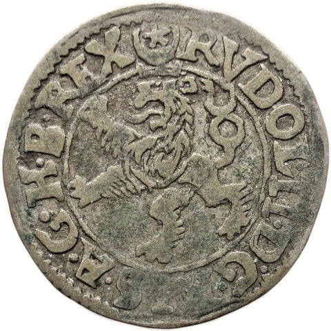 1598 Maley Groschen Kingdom of Bohemia Coin Rudolf II Silver