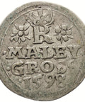 1598 Maley Groschen Kingdom of Bohemia Coin Rudolf II Silver