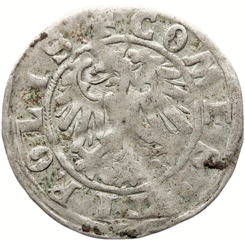 1500-1519 1 Kreuzer Tyrol Austria Coin Maximilian I Silver Hall Mint
