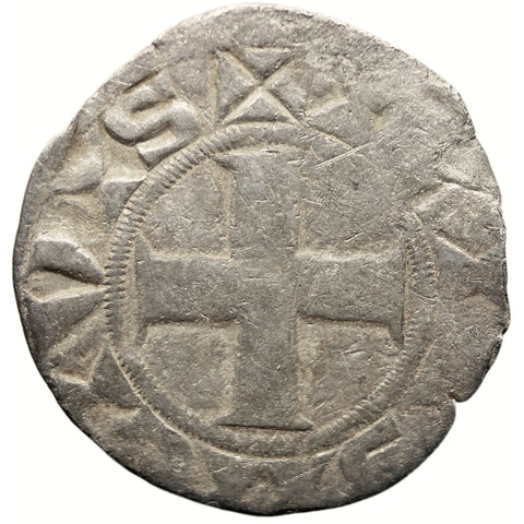 1137-1178 Denier Louis VII the Younger France Coin Silver