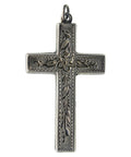 1900 Silver Cross Pendant Victorian Era William Oliver Hallmarked Birmingham