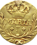 1795 Pinto Portugal Coin Gold Maria I Lisbon mint