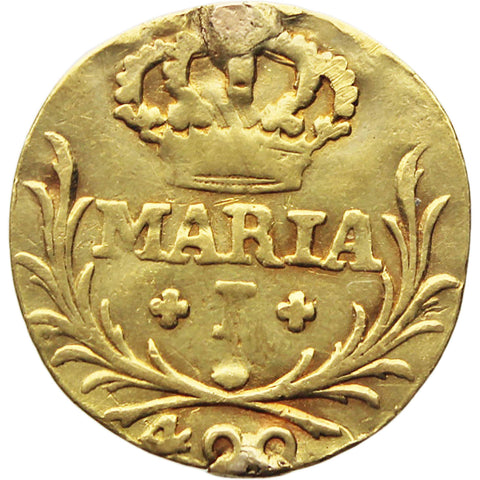 1795 Pinto Portugal Coin Gold Maria I Lisbon mint