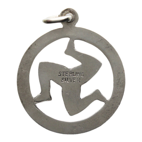 Isle of Man Silver Pendant Vintage