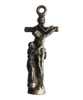 Jesus Christ Cross Statue Pendant Vintage Religious