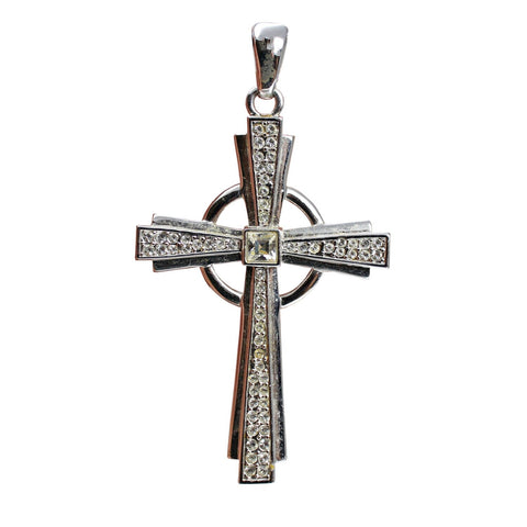 Large Cross Pendant Vintage Religion