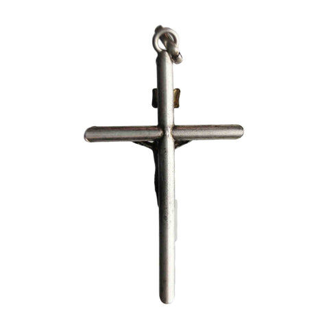 Large Cross Pendant Vintage Silver