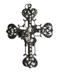Large Cross Skulls Vintage Pendant