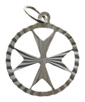 Maltese cross Silver Pendant Vintage
