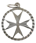Maltese cross Silver Pendant Vintage