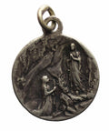 Medallion Virgin Mary Religion Pendant Vintage
