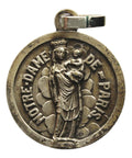 Notre - Dame de Paris Medallion Pendant Religious Vintage Medal