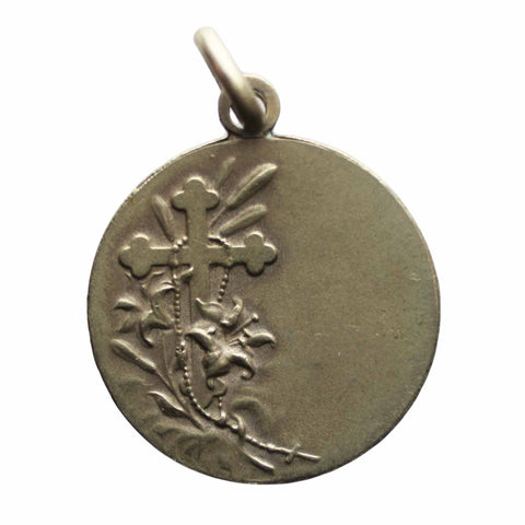 Pendant Vintage Virgin Mary Medallion Religion