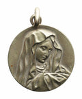 Pendant Vintage Virgin Mary Medallion Religion