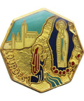 Pin Lourdes Badge Vintage