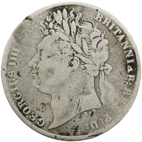 Rare 1821 Six Pence George IV Silver Coin