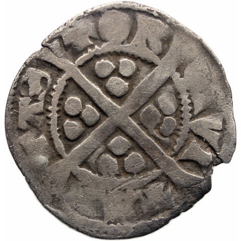 Rare Error TAS TAS Edward I 1279 - 1307 One Penny Canterbury Mint England Coin Silver