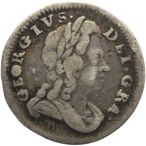 Rare T over T 1727 2 Pence Maundy Coinage George I Great Britain Silver Coin