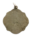 Religion St Christopher Silver Pendant Medallion Vintage
