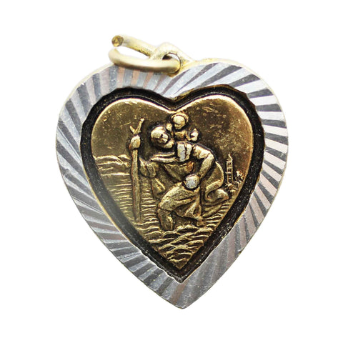 Religion St Christopher Vintage Pendant