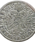Silver Coin 1696 3 Kreuzer Bohemia Austria Habsburg Leopold I Holy Roman Emperor Coins Europe Hammered History Collectible