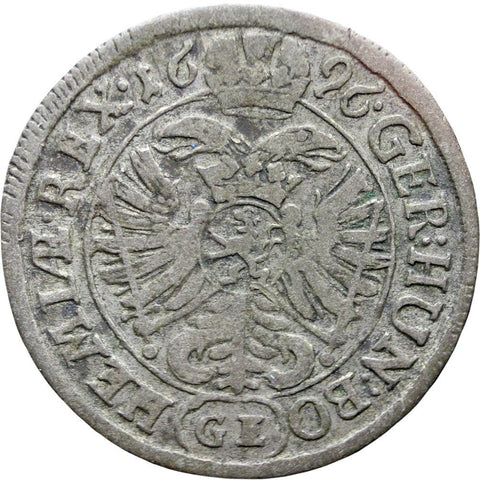 Silver Coin 1696 3 Kreuzer Bohemia Austria Habsburg Leopold I Holy Roman Emperor Coins Europe Hammered History Collectible