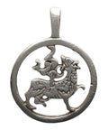 Silver Pendant Dragon Vintage