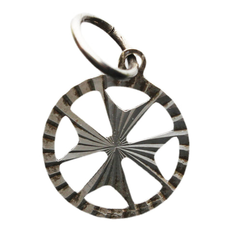 Silver Pendant Maltese cross Vintage