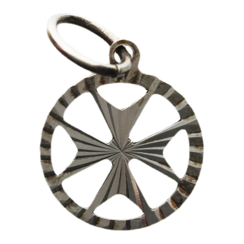 Silver Pendant Maltese cross Vintage