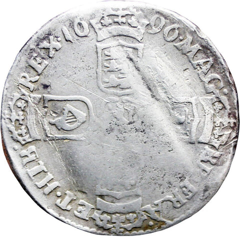 Sixpence 1697 William III Great Britain Coin Silver