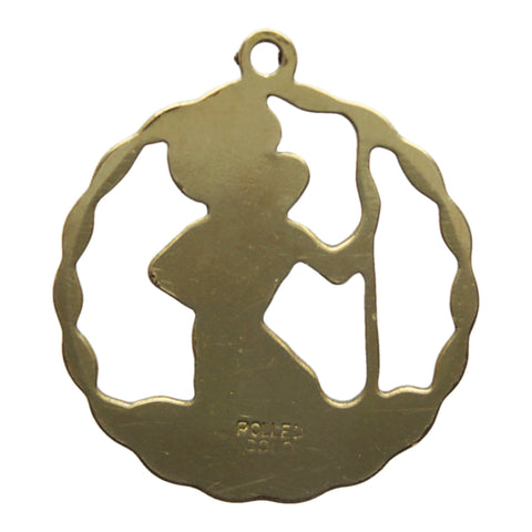 St Christopher Gold Rolled Pendant Vintage