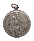 St Christopher Jewellery Pendant Sterling Silver Vintage